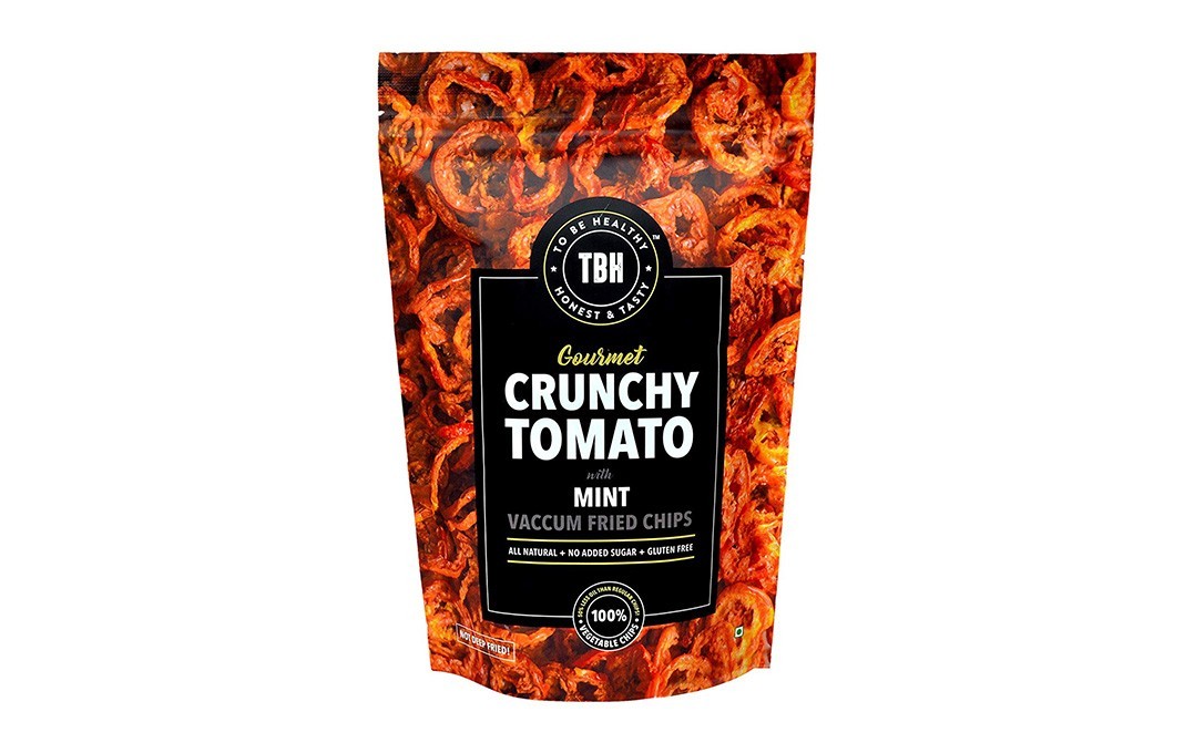 To Be Healthy Crunchy Tomato Vaccum Fried Chips With Mint   Pack  25 grams